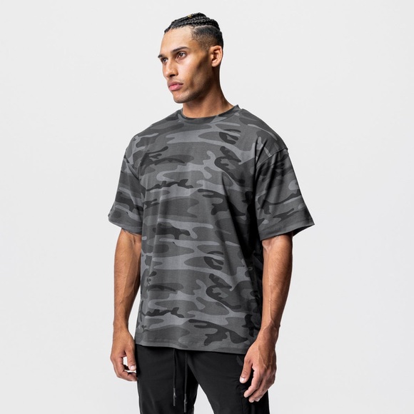 ASRV 0514. COTTONPLUS™ OVERSIZED TEE - BLACK CAMO - Picture 1 of 3